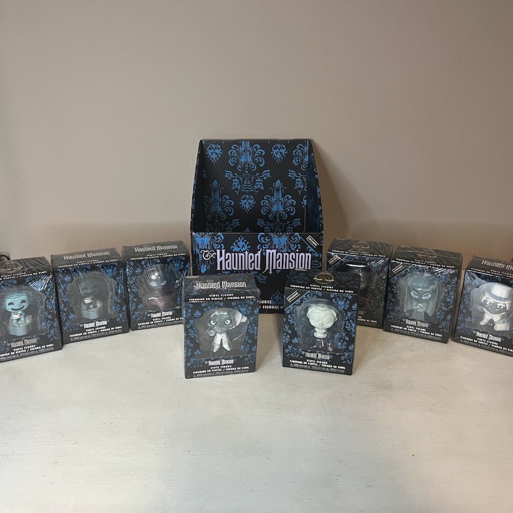 Disney's 50th Anniversary Haunted Mansion Funko Mini Exclusives Lot Of 8 & Case
